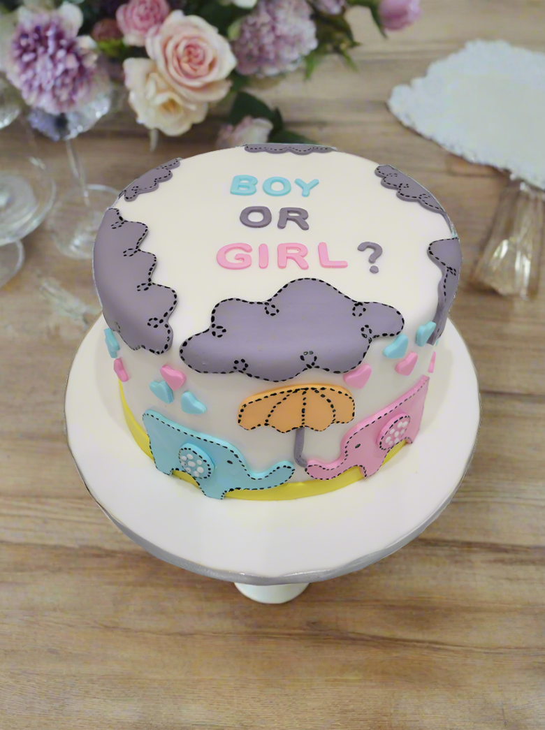 Sam Elephant Theme Fondant Cake