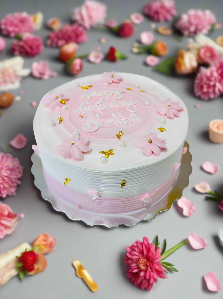 Sarika Pink Blossom Cake