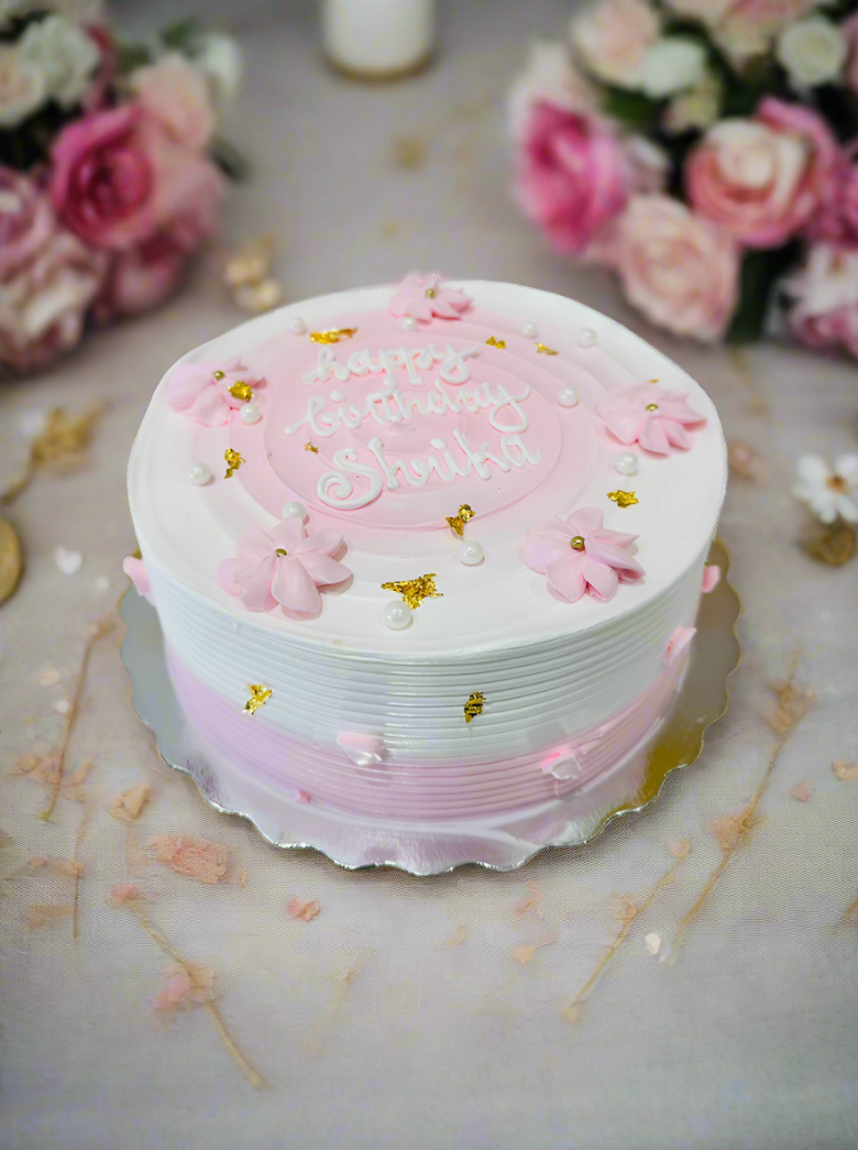 Sarika Pink Blossom Cake