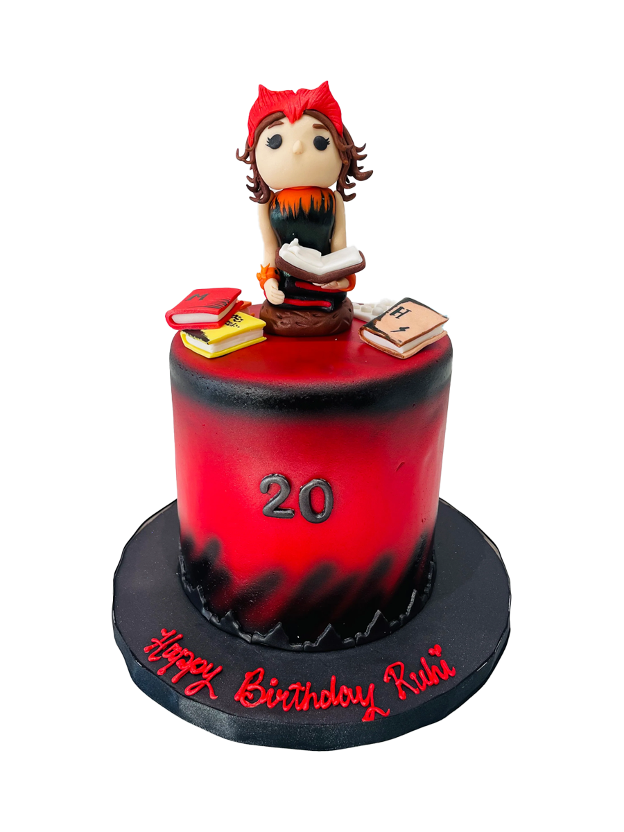 Scarlet Witch Fondant Cake