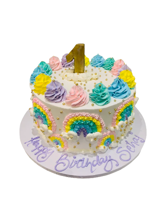 Sehaj Rainbow Birthday Cake