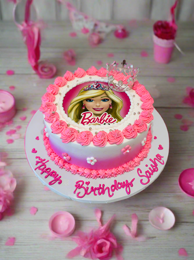 Shaisha Barbie Pink Cream Cake