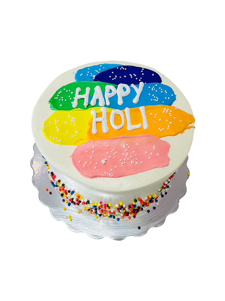 Ivory Holi Cream Cake