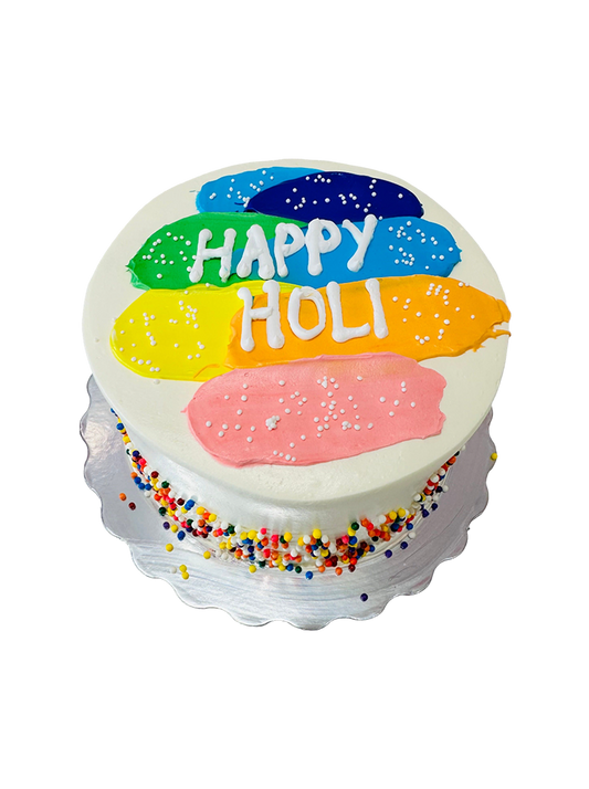 Ivory Holi Cream Cake