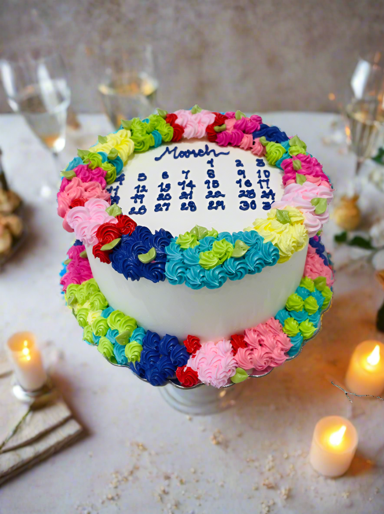 Spring Blossom Cream Cake