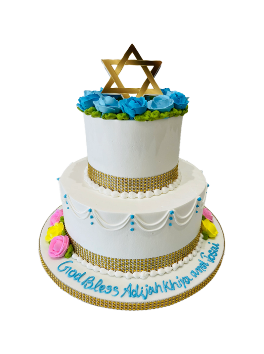 Star Of David Cream Cake
