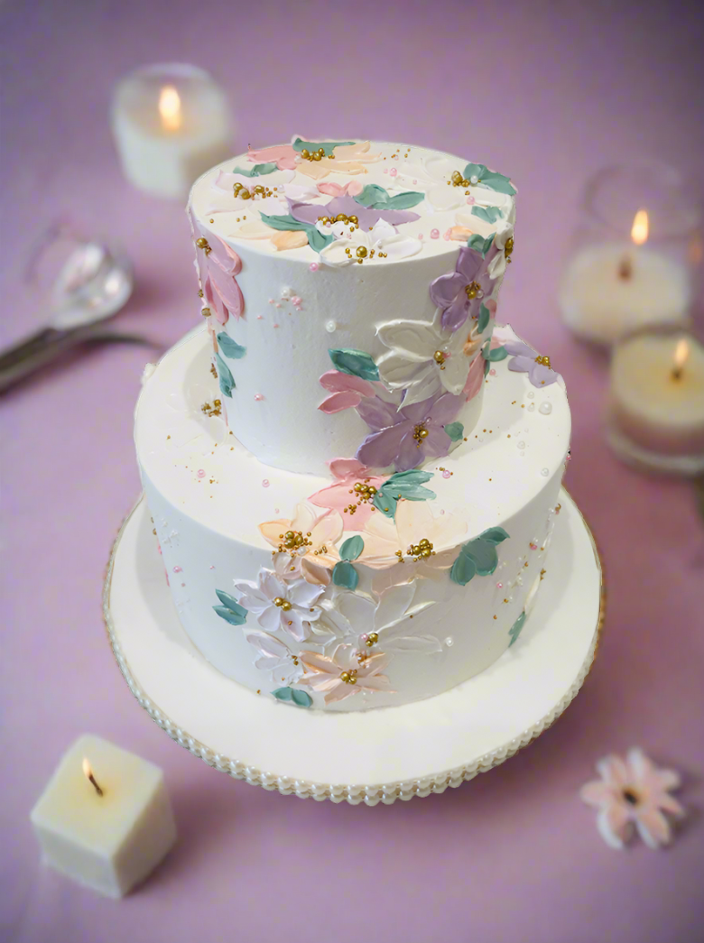 Suhana Cream Tiered Cake