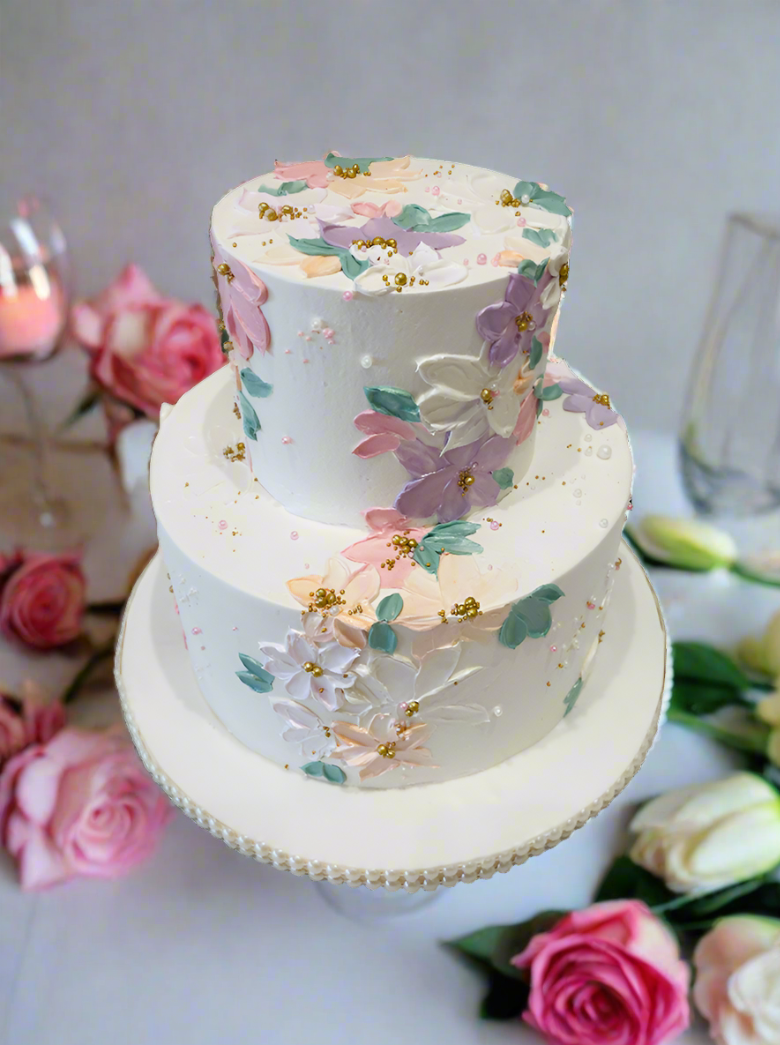 Suhana Cream Tiered Cake