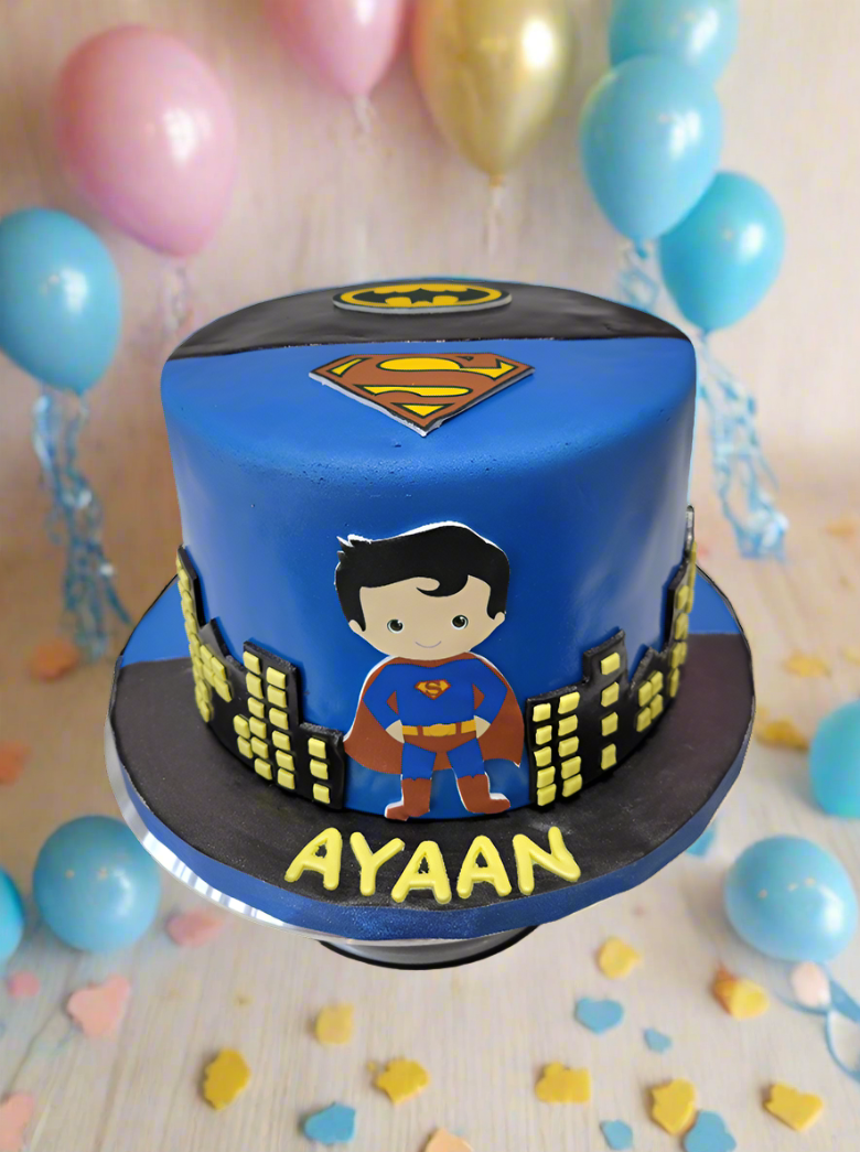 Superhero Split Cake