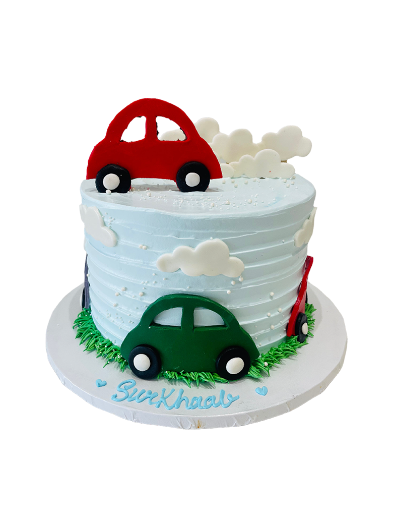 Surkhaab Car Cream Cake