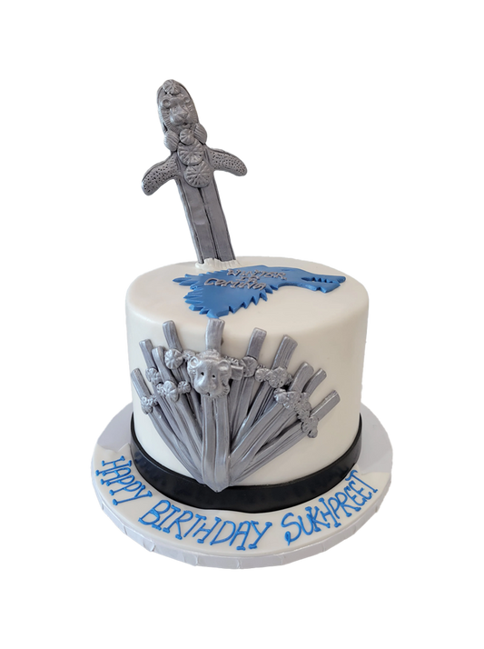 Sword Fondant Cake