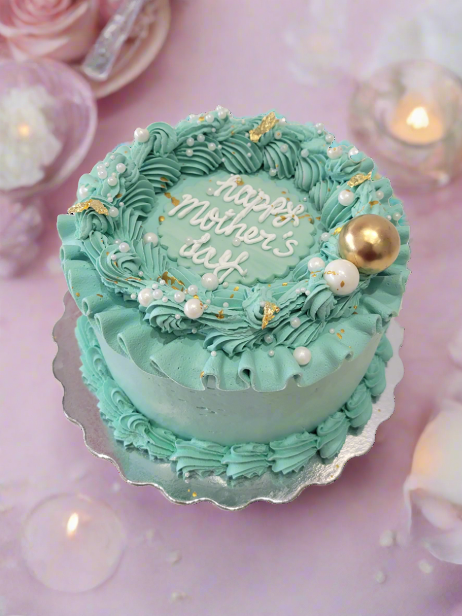 Teal Mother‚Äôs Day Cake
