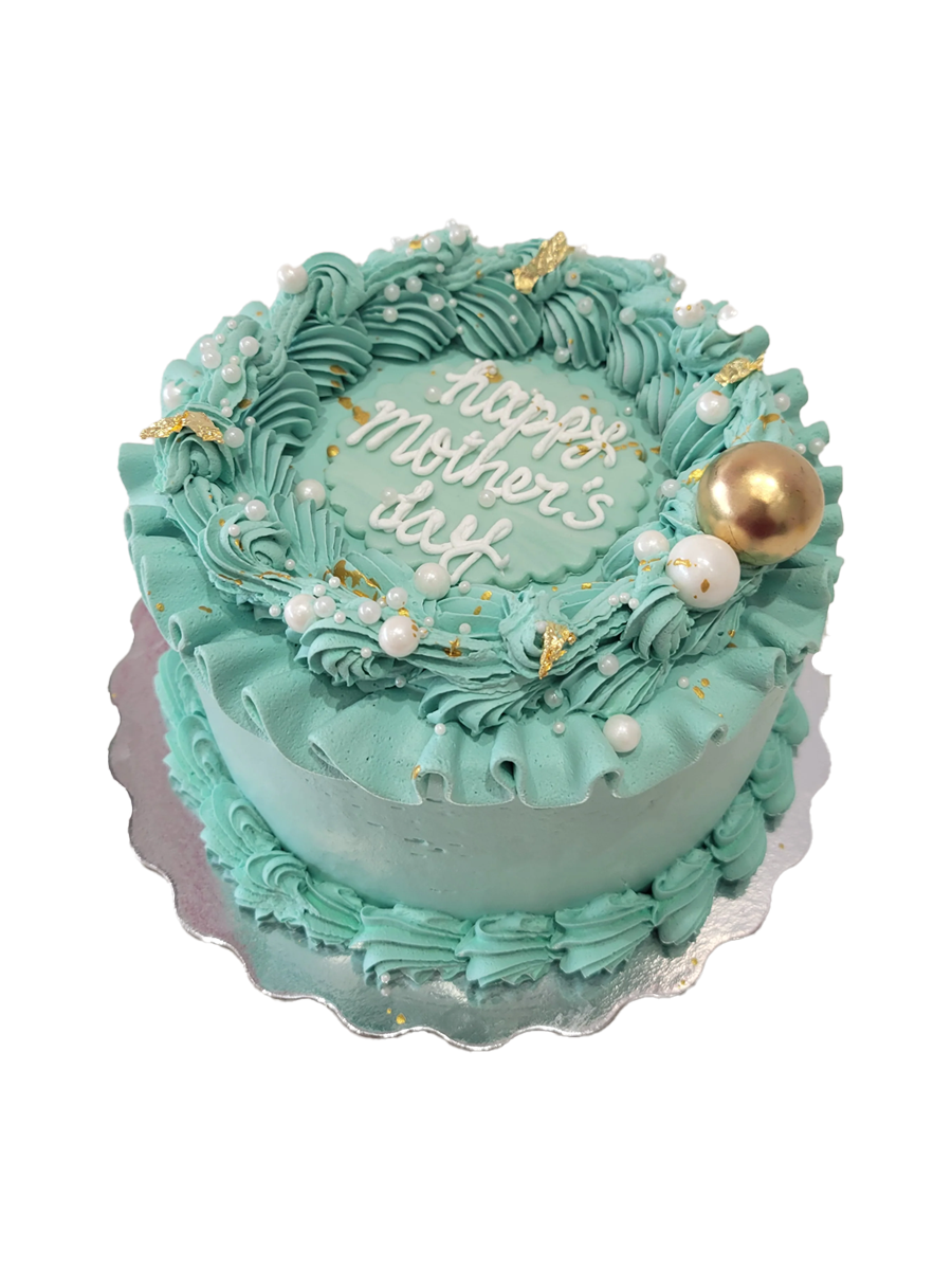 Teal Mother‚Äôs Day Cake