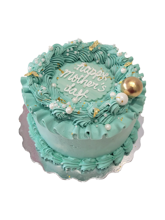 Teal Mother‚Äôs Day Cake