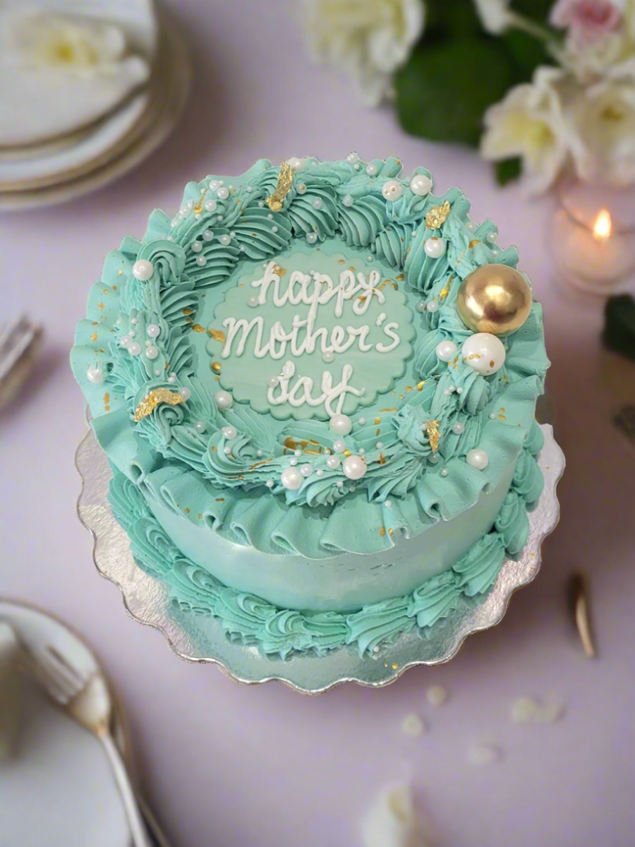 Teal Mother‚Äôs Day Cake