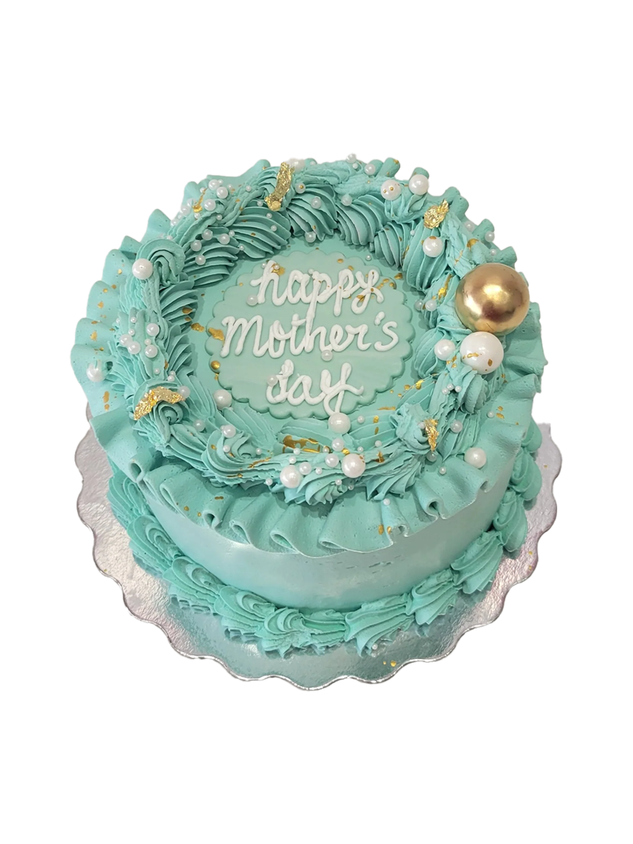 Teal Mother‚Äôs Day Cake
