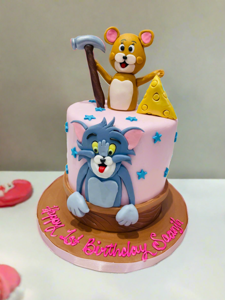 Tom & Jerry Fondant Cake