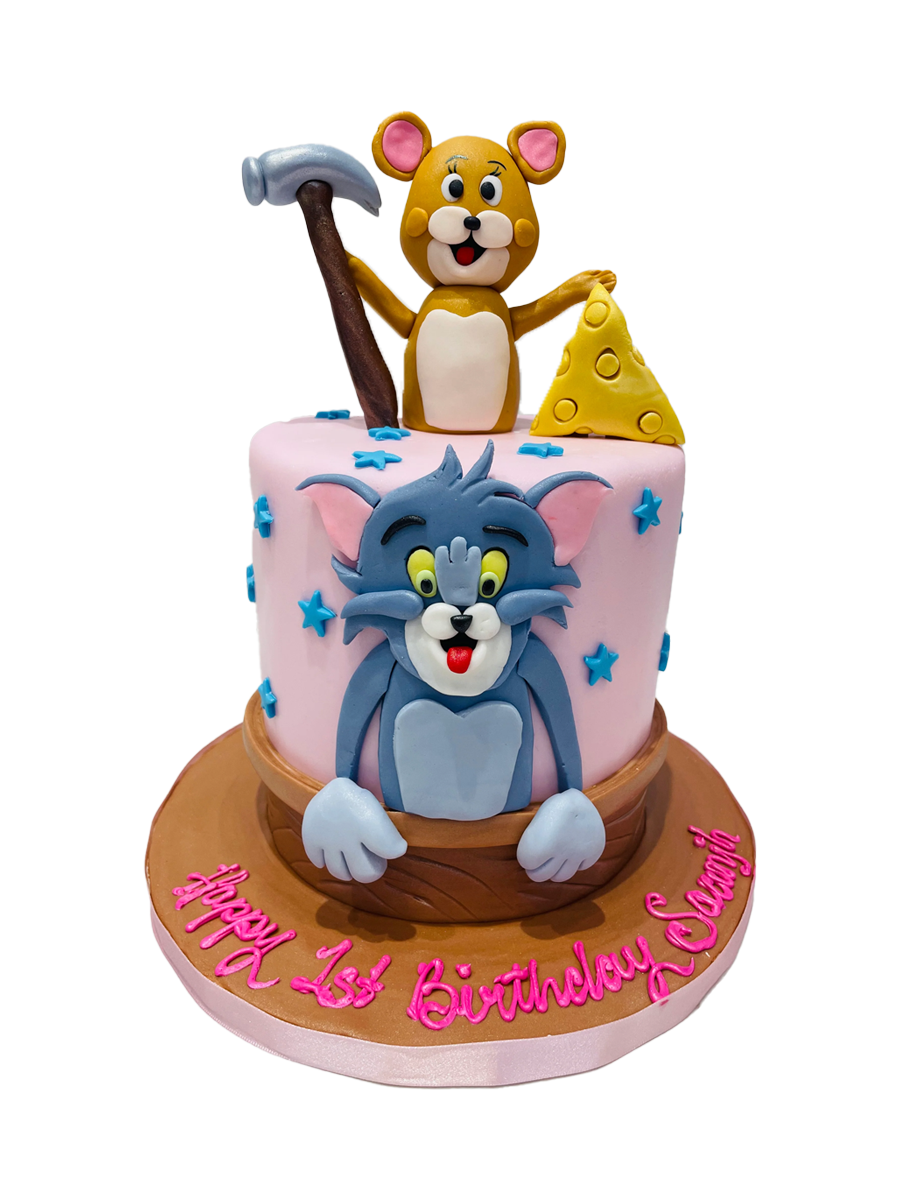 Tom & Jerry Fondant Cake