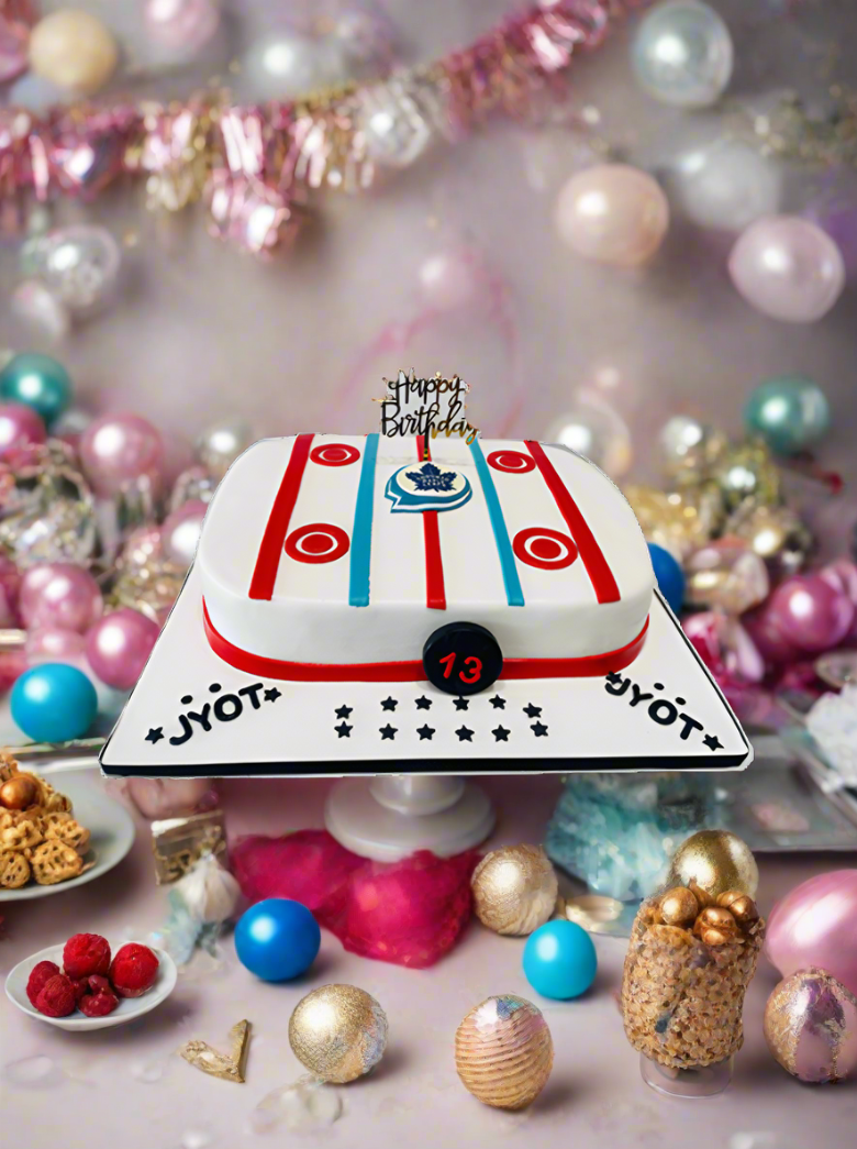 Toronto Maple Leaf Fondant Cake