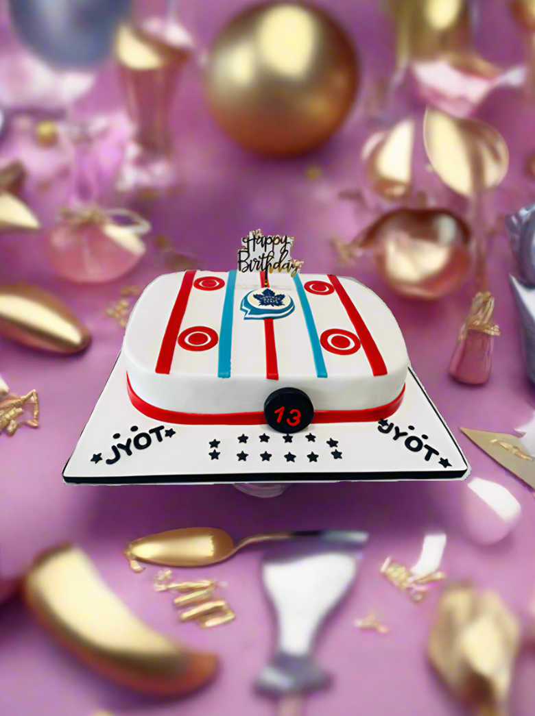 Toronto Maple Leaf Fondant Cake
