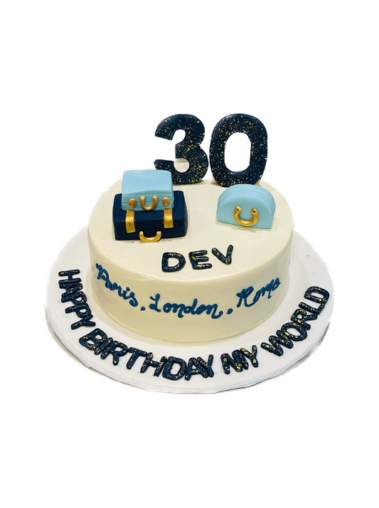 Travel Theme Birthday Cake