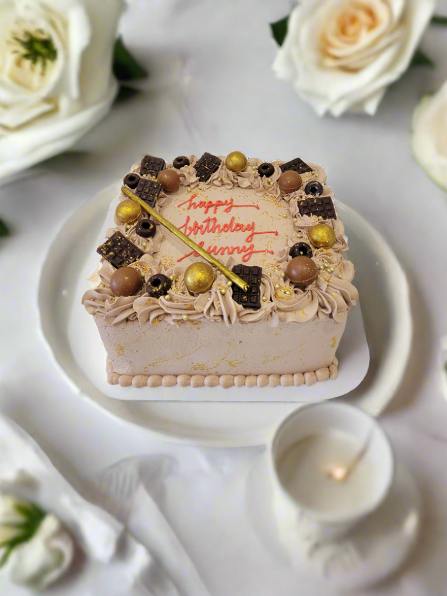 Triple Choco Birthday Cake
