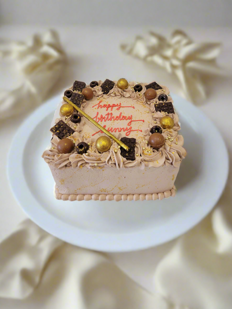 Triple Choco Birthday Cake