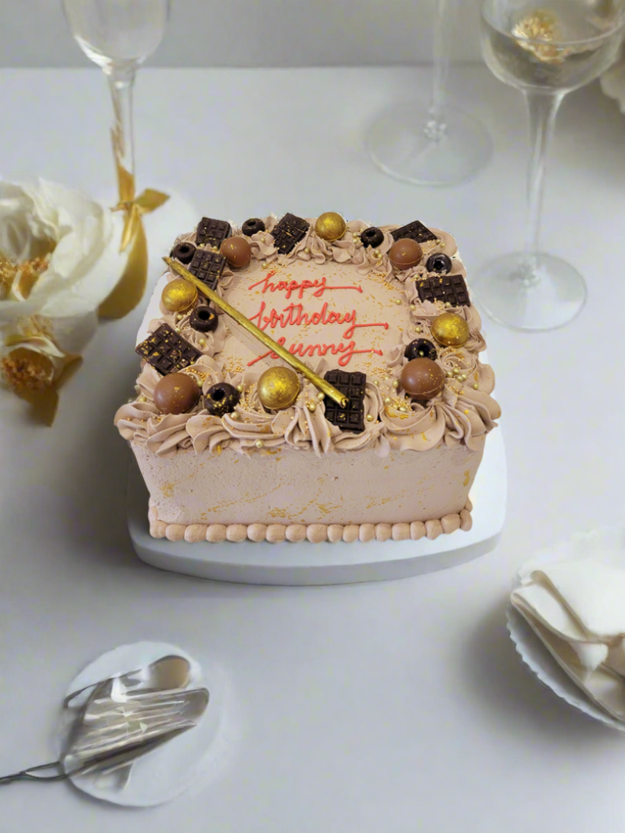Triple Choco Birthday Cake