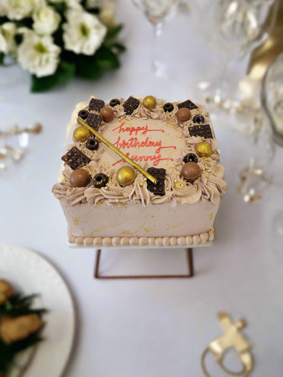 Triple Choco Birthday Cake