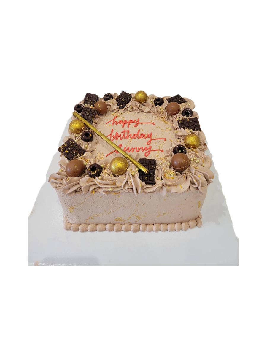 Triple Choco Birthday Cake