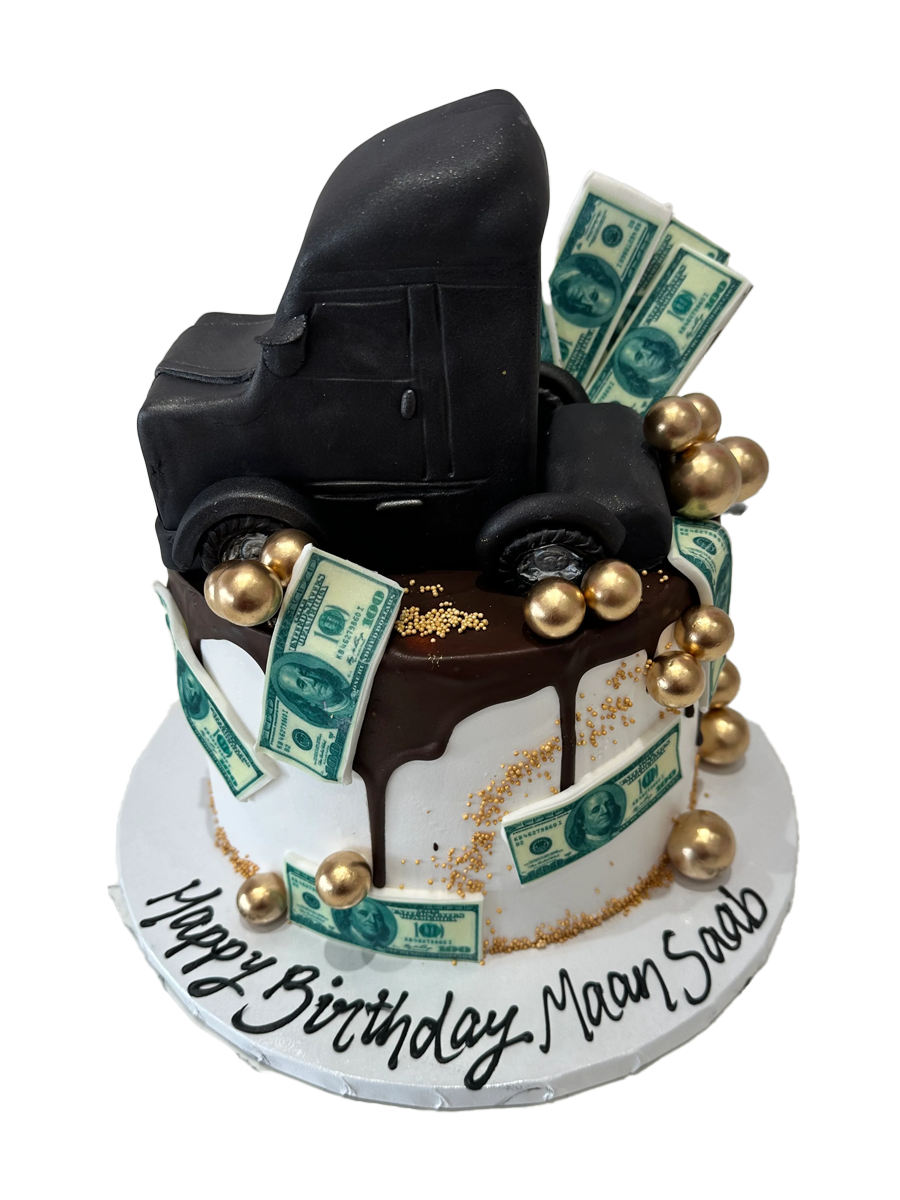 Truck & Dollar Cream Cake