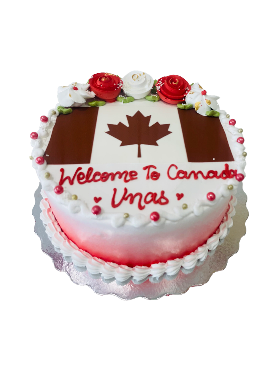 Unas Welcome To Canada Cake