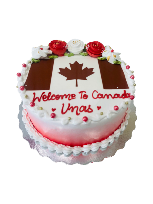 Unas Welcome To Canada Cake