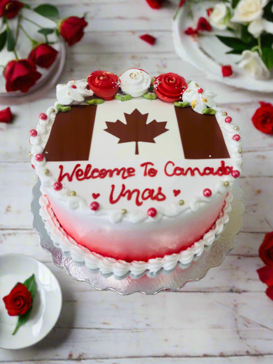 Unas Welcome To Canada Cake