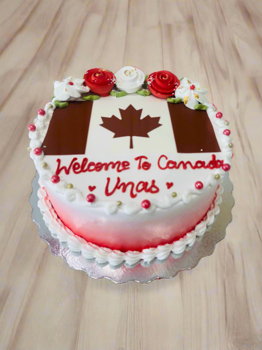 Unas Welcome To Canada Cake