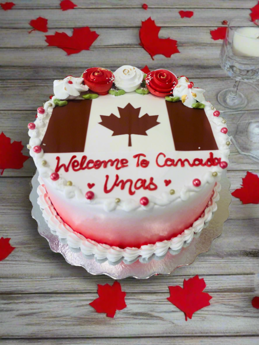 Unas Welcome To Canada Cake