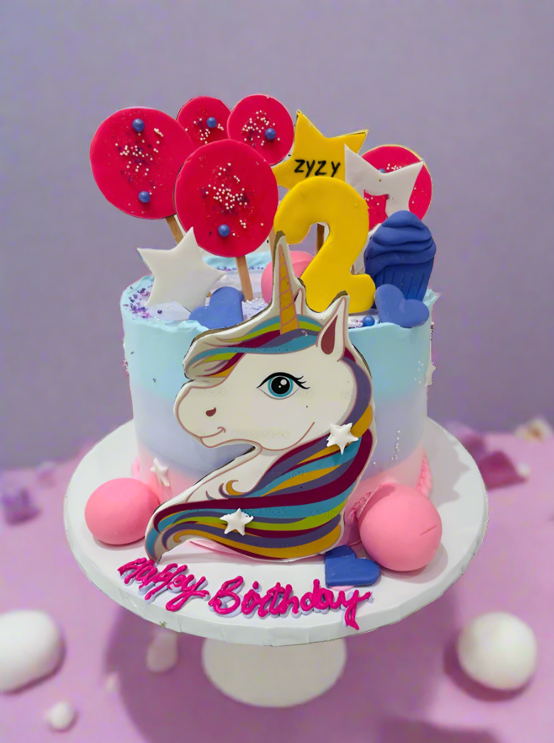 Unicorn Fantasy Cream Cake