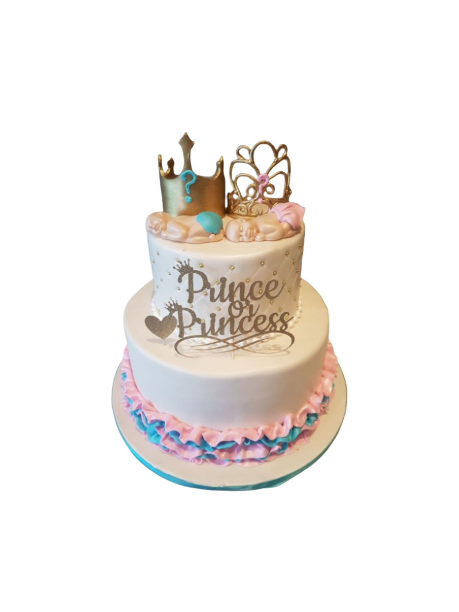 Prince/Princess Baby Shower Cake