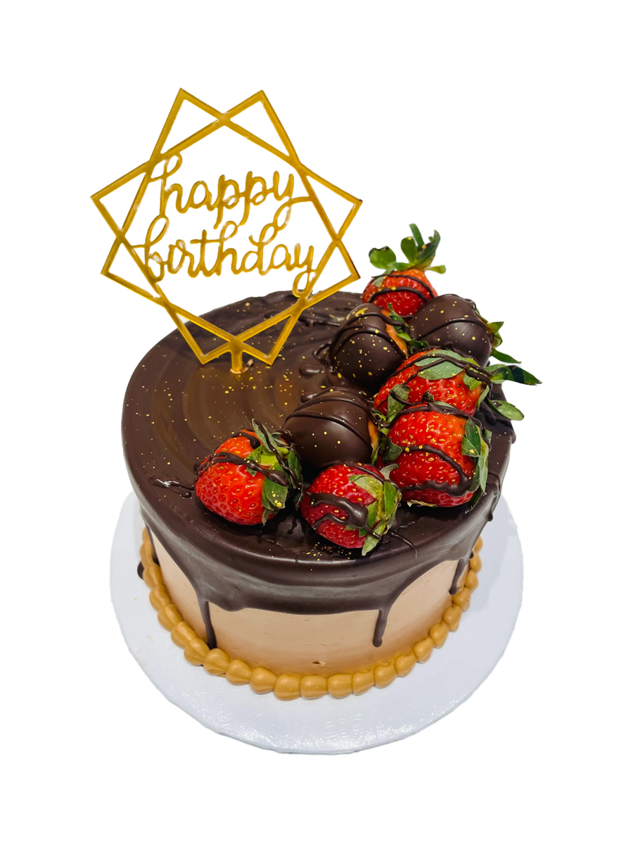 Valentine Strawberry & Choco Cake