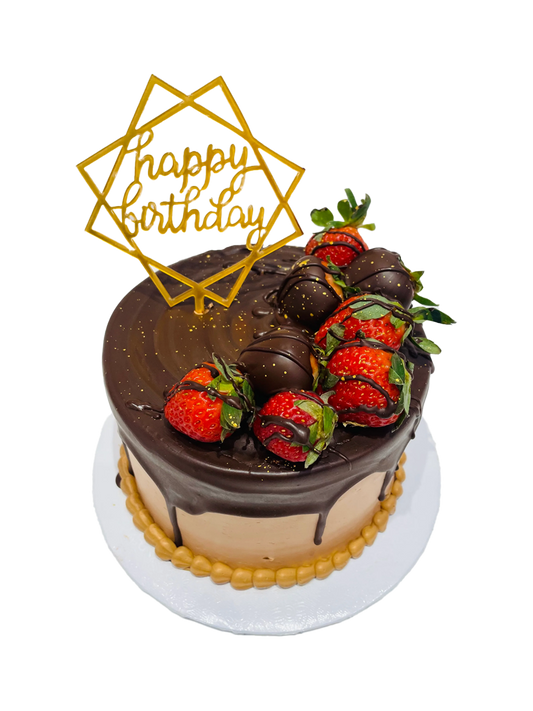Valentine Strawberry & Choco Cake