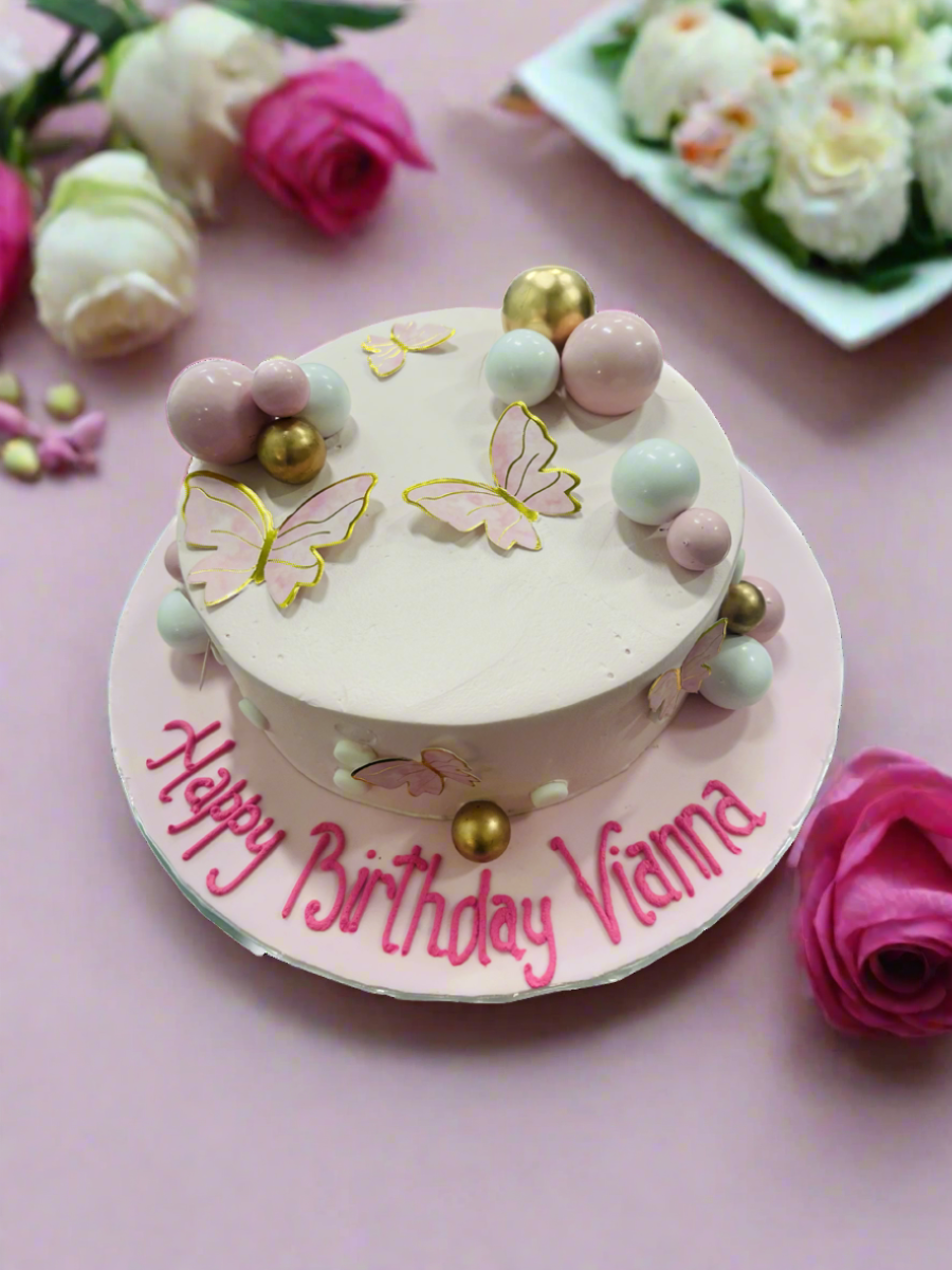 Vianna Pink Butterfly Cake
