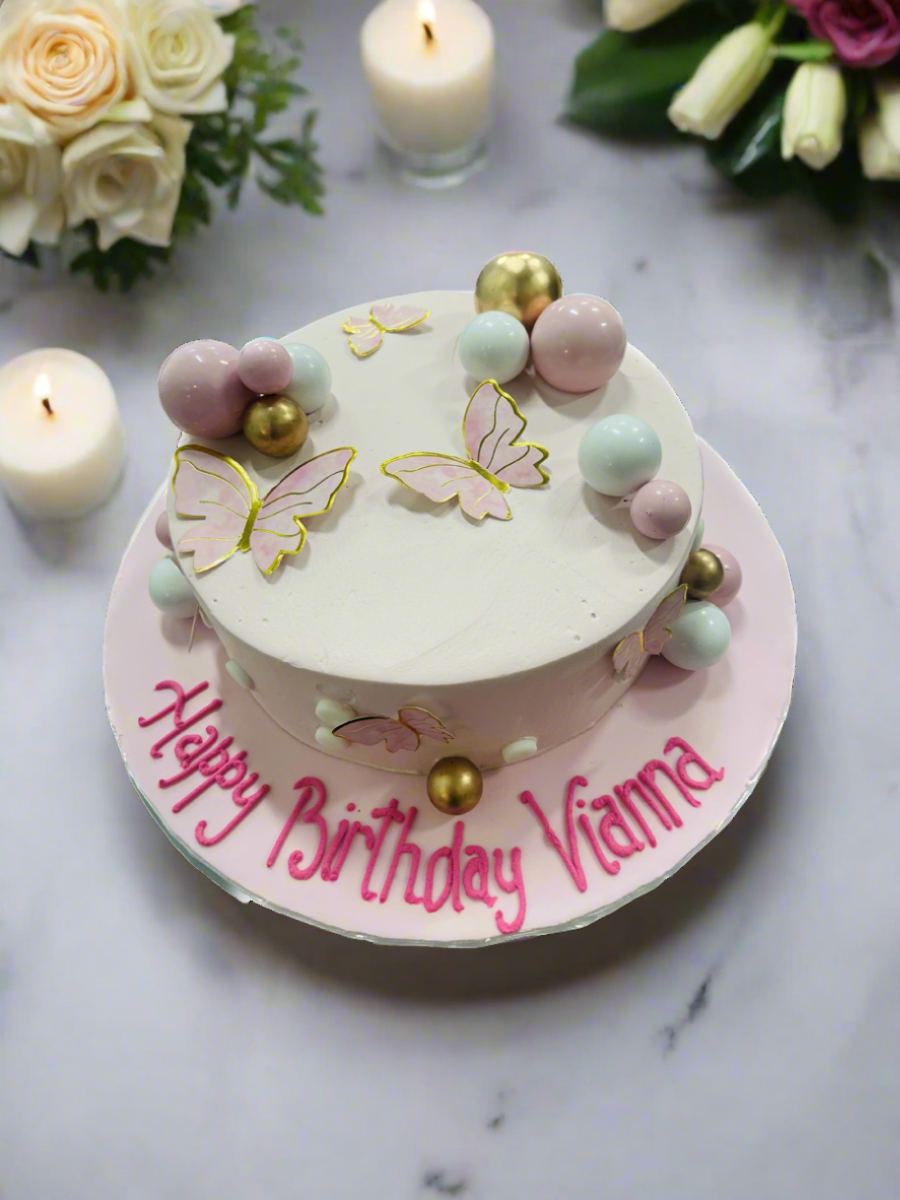 Vianna Pink Butterfly Cake