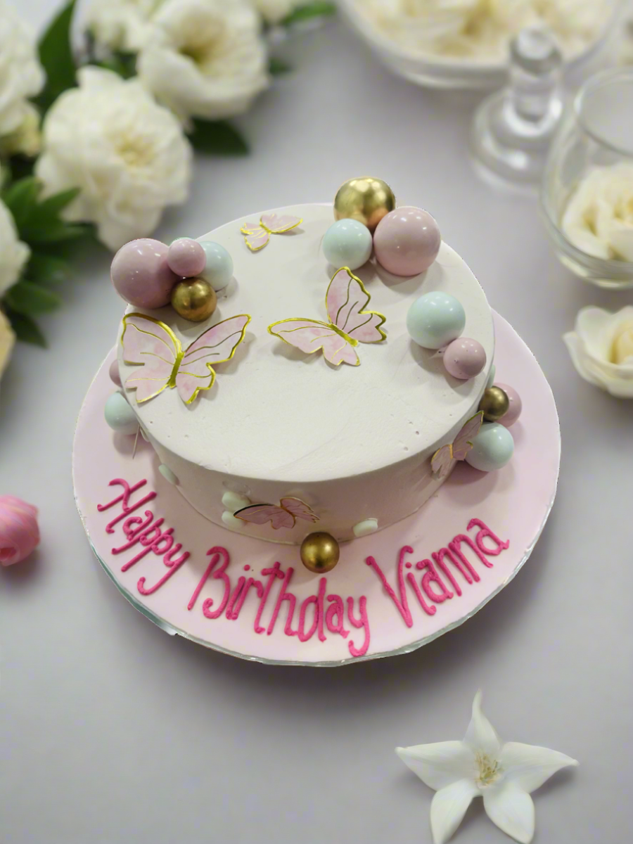Vianna Pink Butterfly Cake