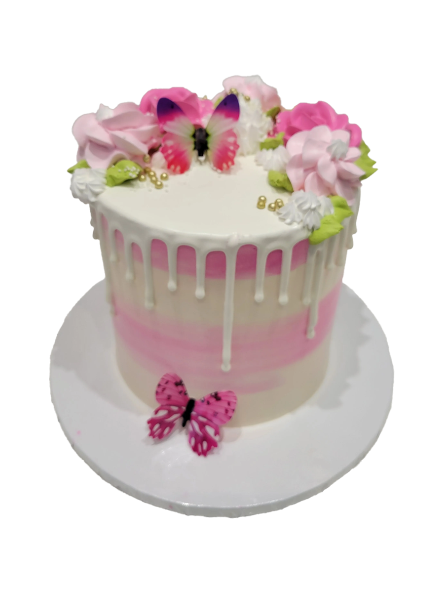 Vidhi Butterfly Birthday Cake