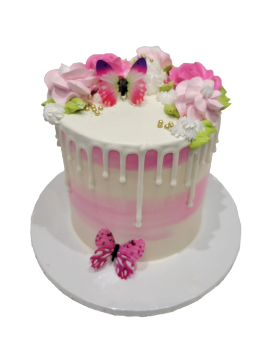Vidhi Butterfly Birthday Cake