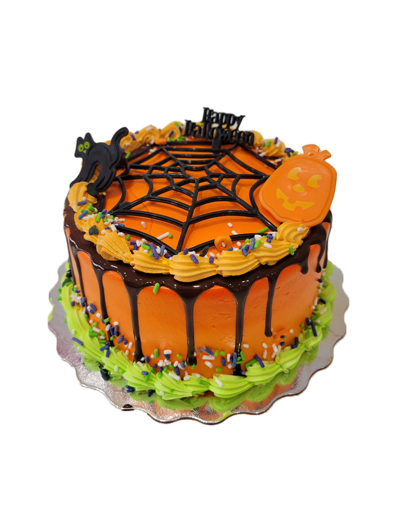 Spider Web Orange Cake