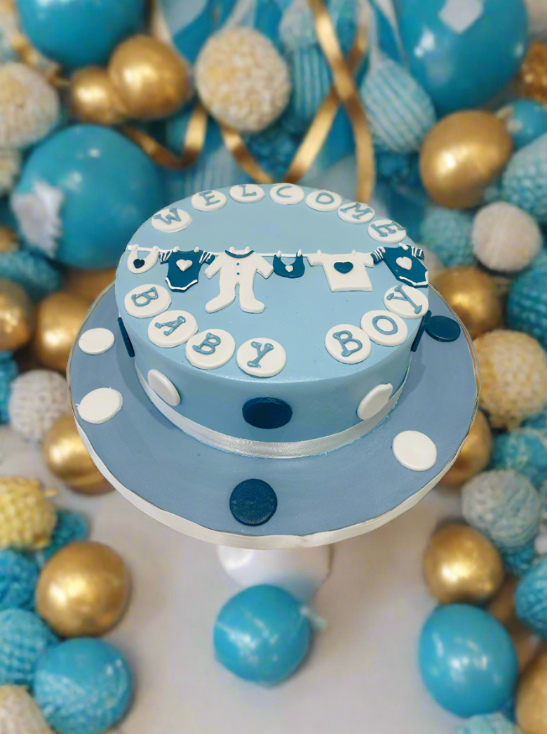 Welcome Baby Cream Cake