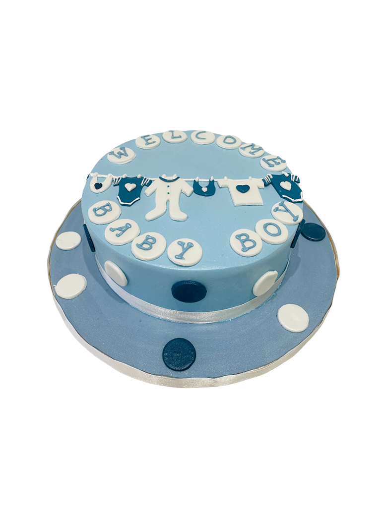 Welcome Baby Cream Cake