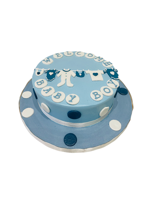 Welcome Baby Cream Cake