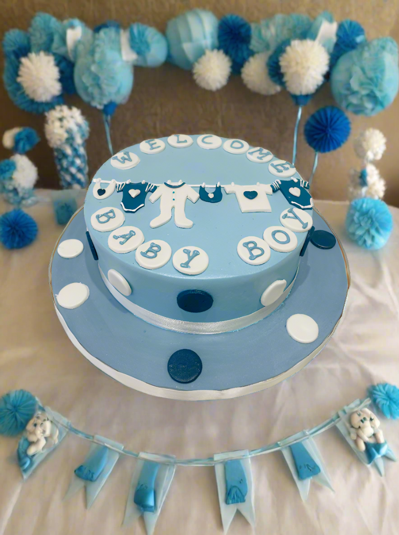 Welcome Baby Cream Cake